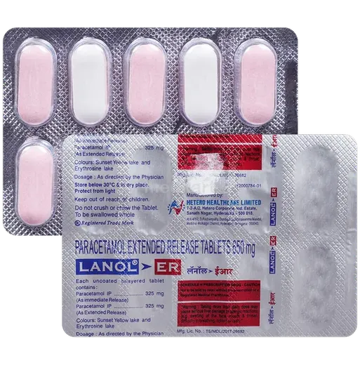 lanol er 650mg tablet 10's